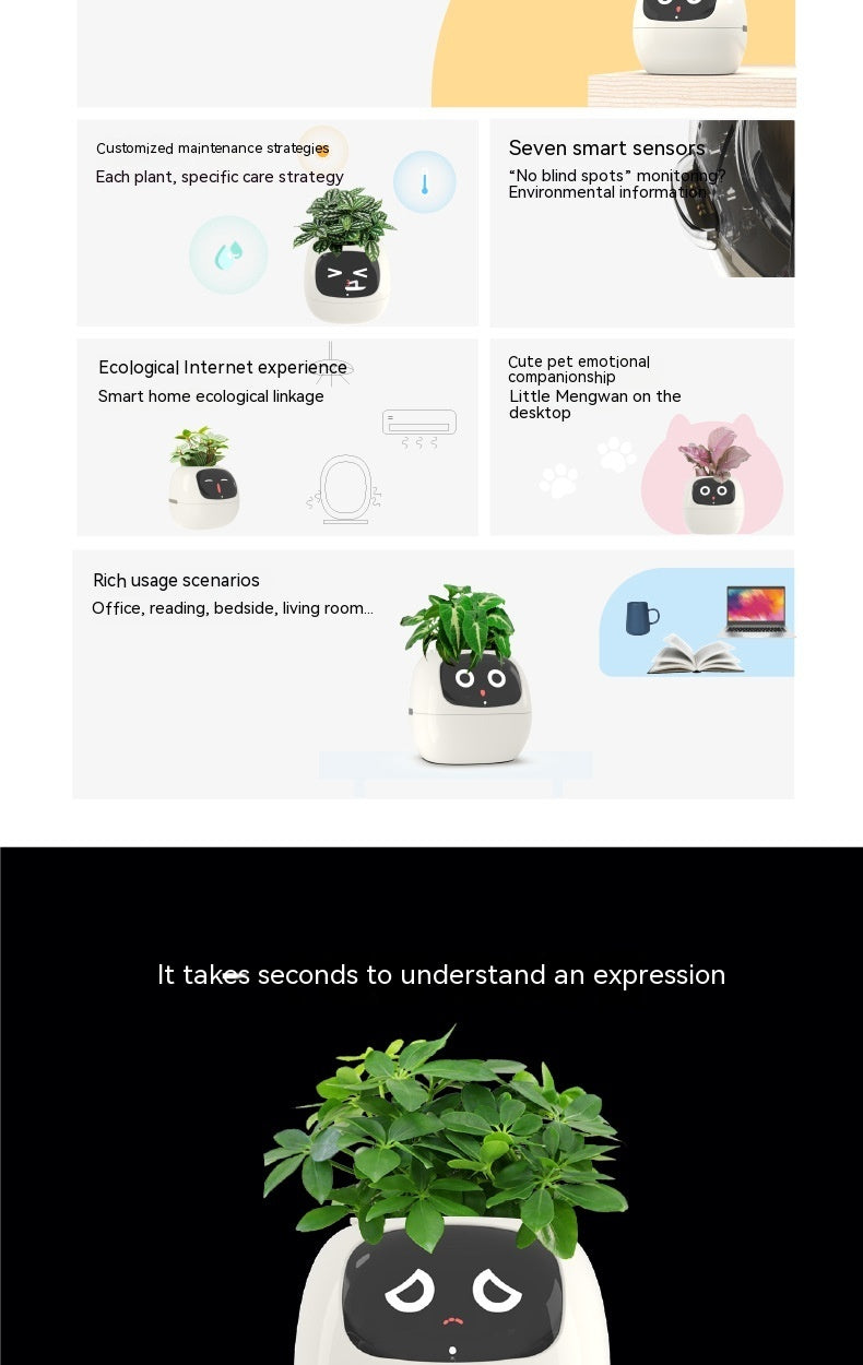 Smart Flower Pot with Facial Expression Control