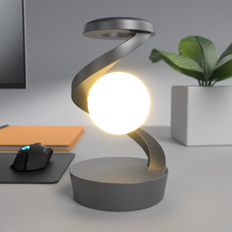 Lampe de bureau rotative avec téléphone,