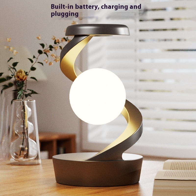 Lampe de bureau rotative avec téléphone,