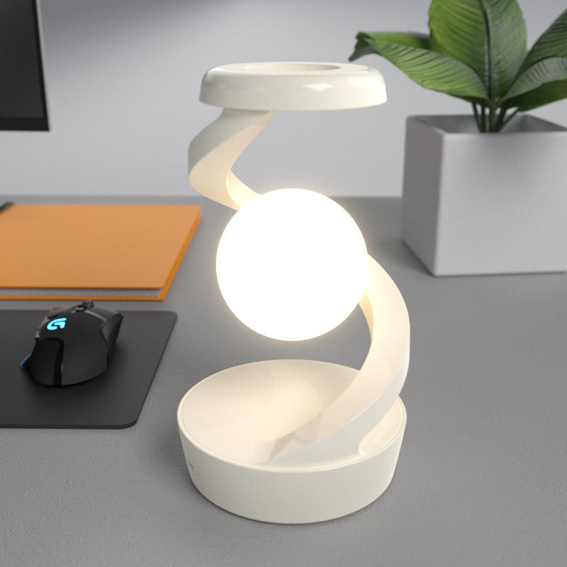 Lampe de bureau rotative avec téléphone,